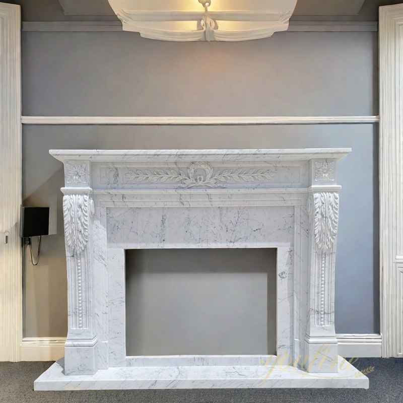 marble fireplace