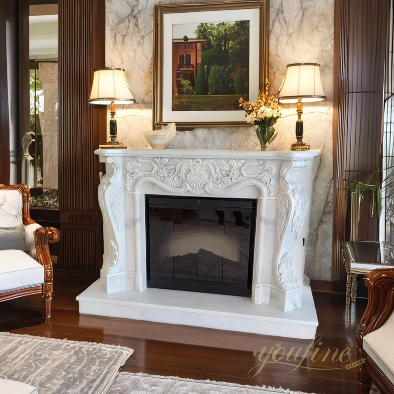 marble fireplace