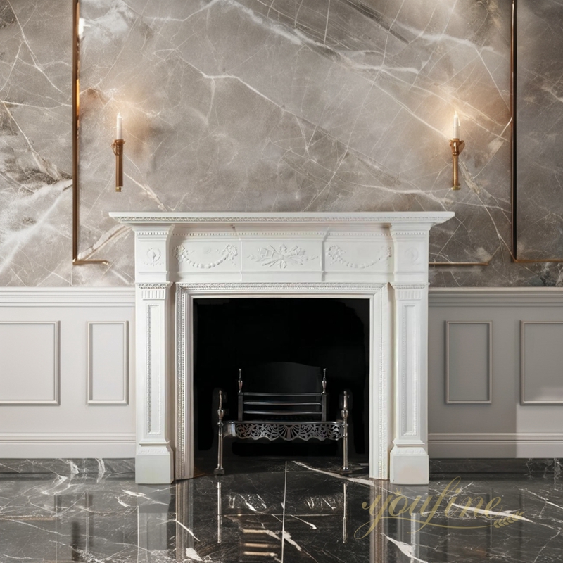 marble fireplace