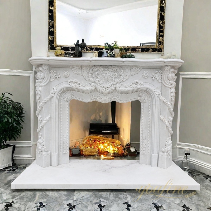  marble fireplace