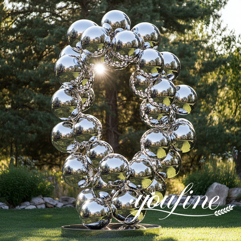 Large Stainless Steel Garden Spheres SSO-032