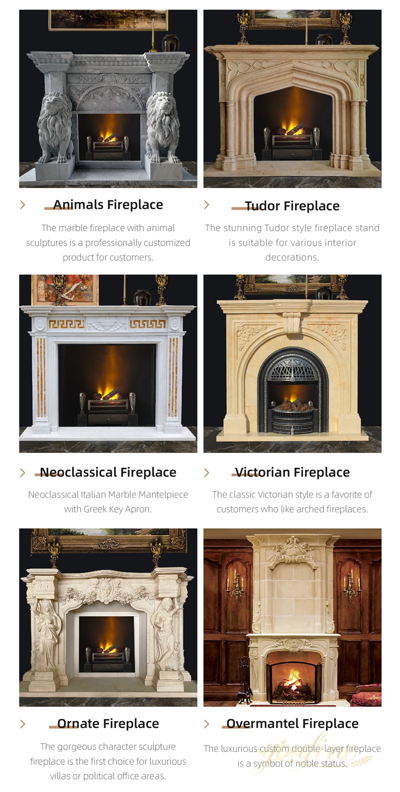 youfine marble fireplace