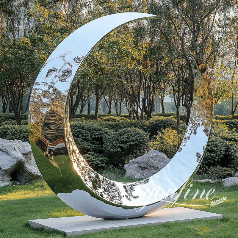 crescent moon sculpture