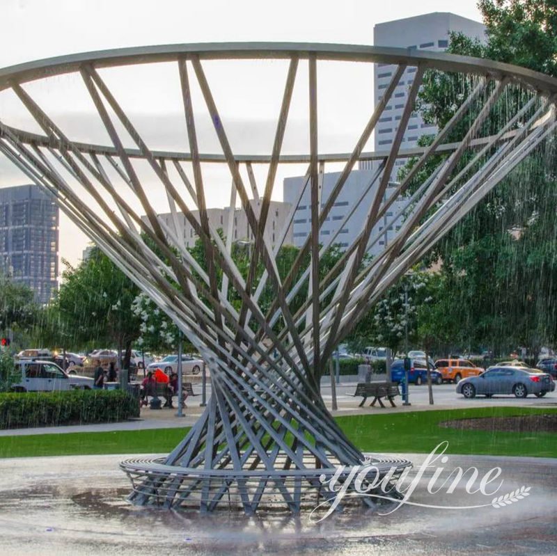 large public water feature sculpture