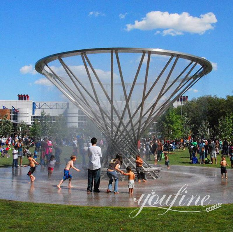 large stainless steel public sculpture