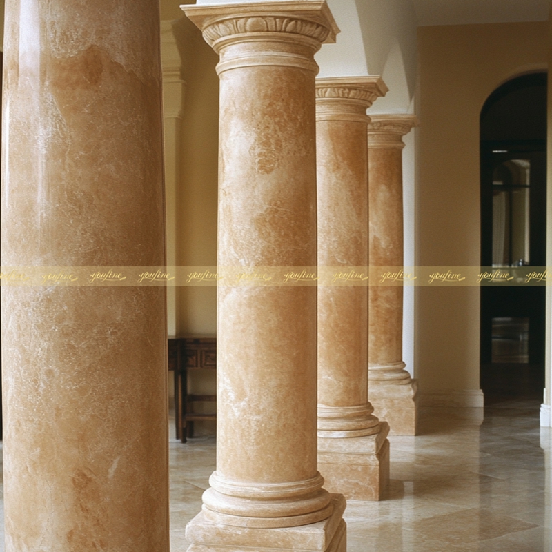 5 Popular Marble Columns in Modern House Architecture