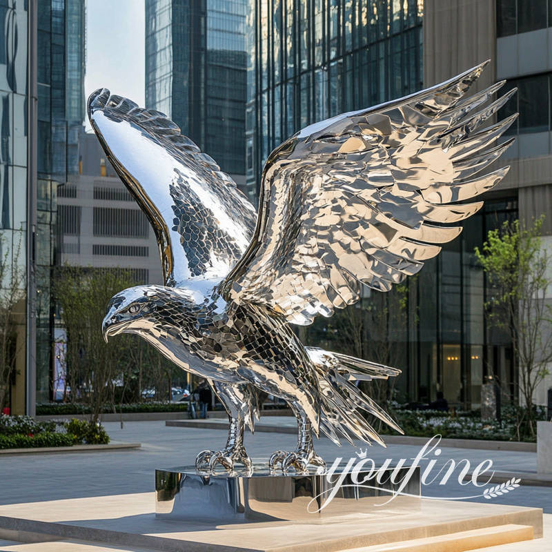 Modern Giant Metal Falcon Sculpture SSD-035