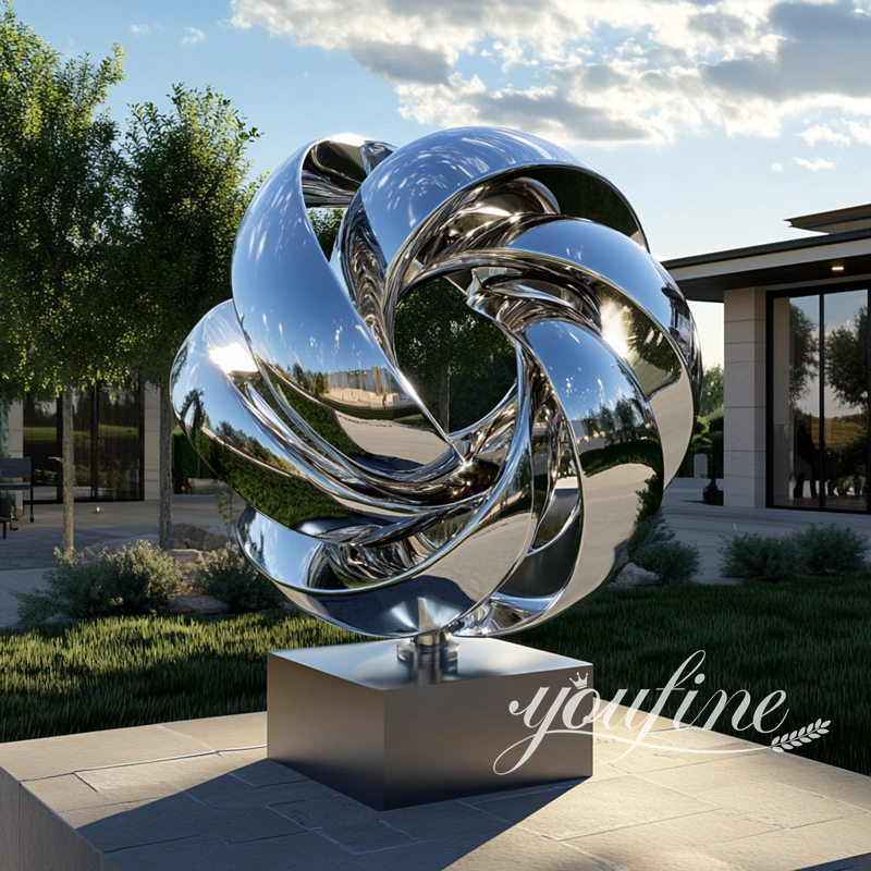 Modern Abstract Metal Outdoor Sculpture SSA-053