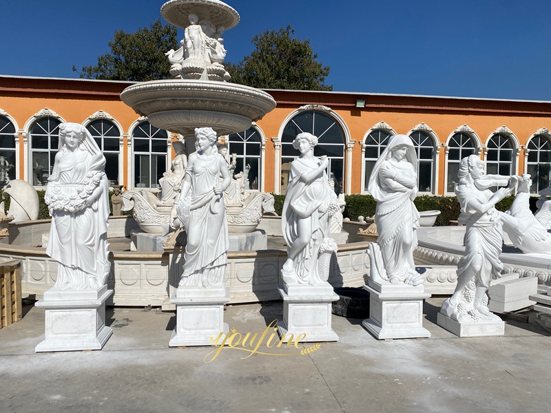 white Marble Four Season Statues