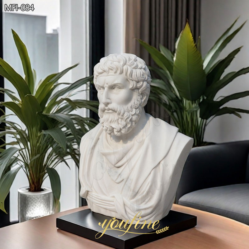 Marble Greek Philosopher Bust