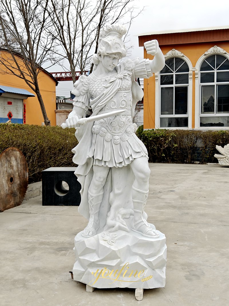 Ancient Marble Hero Statue