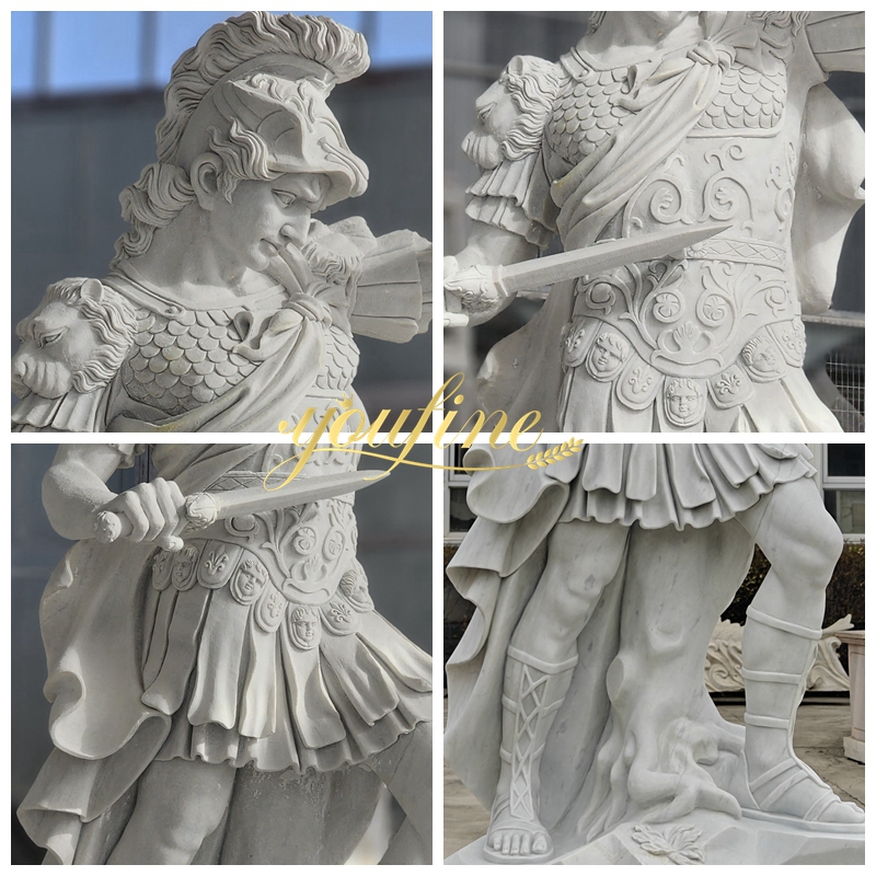 Greek Hero Statue details