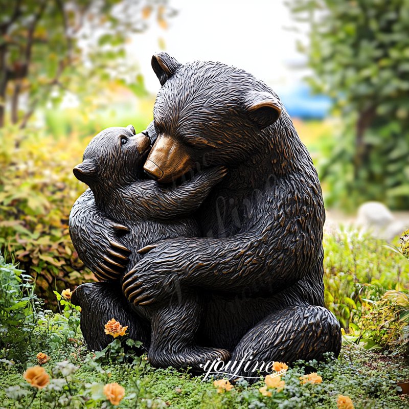 Mother Bear and Baby Bear sculpture