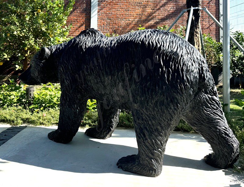 Walking bronze bear sculpture feedback