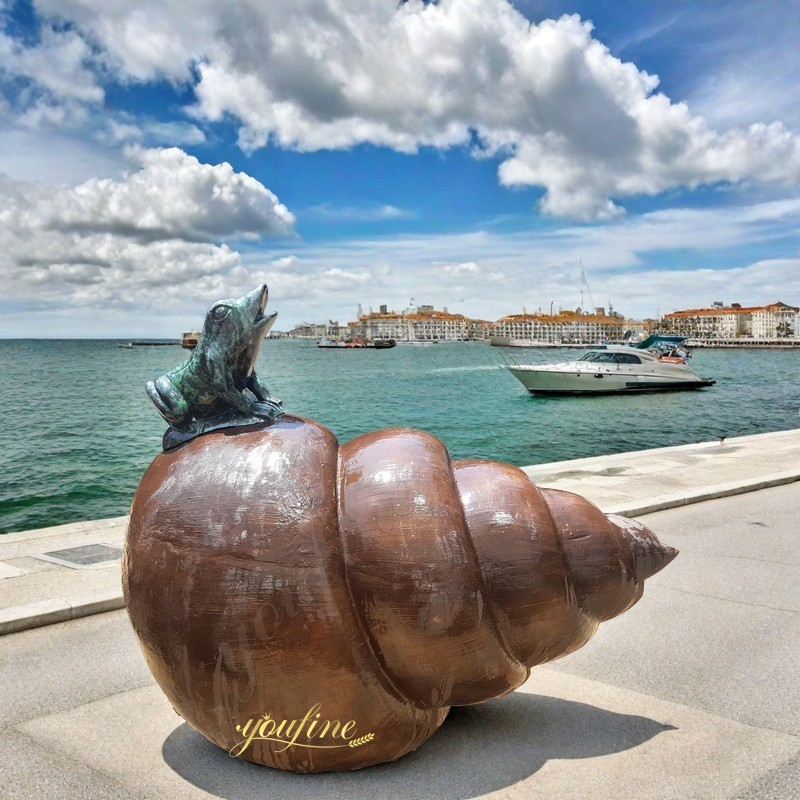 large bronze Seashell statue