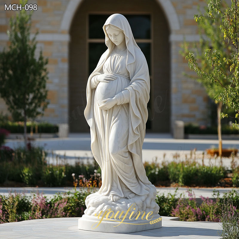 pregnant virgin mary statue