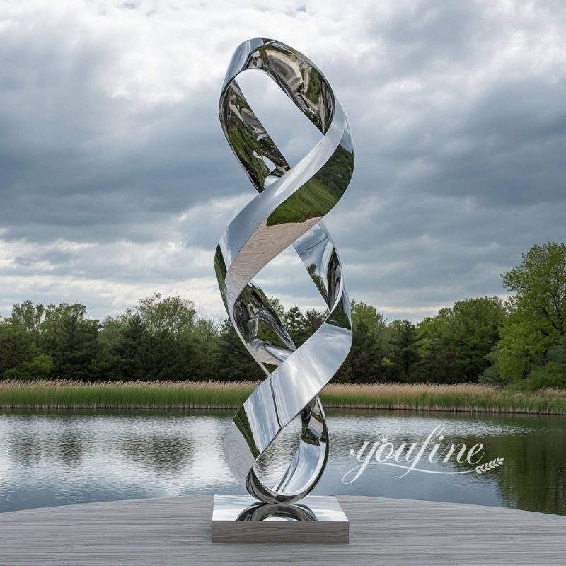 Contemporary Abstract Spiral Sculpture